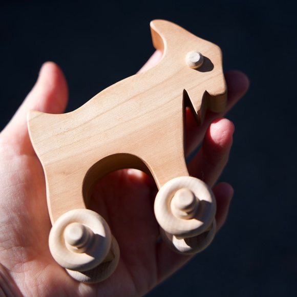 Handmade Natural Wood Waldorf/Montessori Play Toys Set Of 3 - Picture 5 of 11